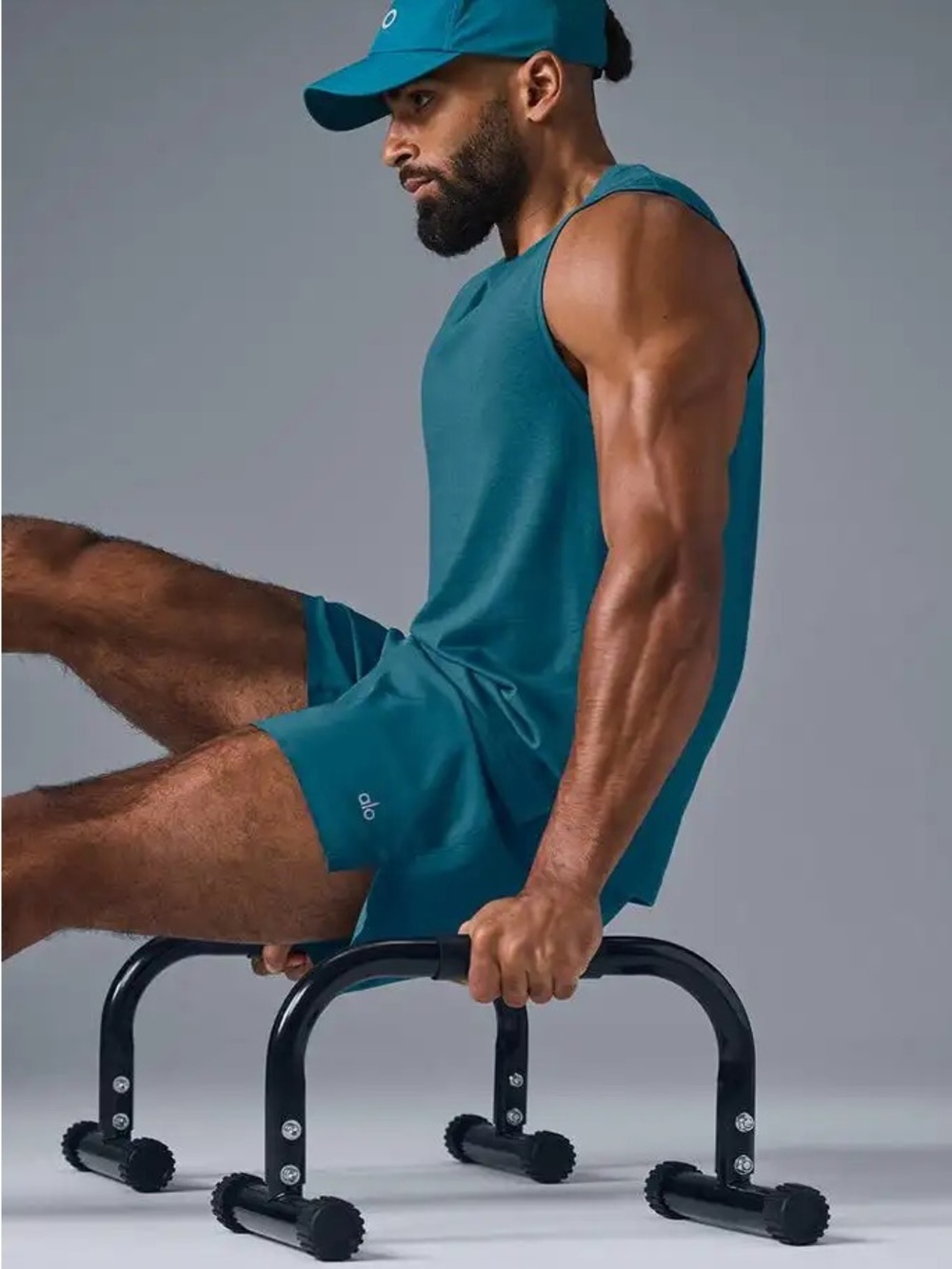 NWT ALO Yoga Triumph Muscle Tank Oceanic Teal Men’s M M2033R - Picture 4 of 12